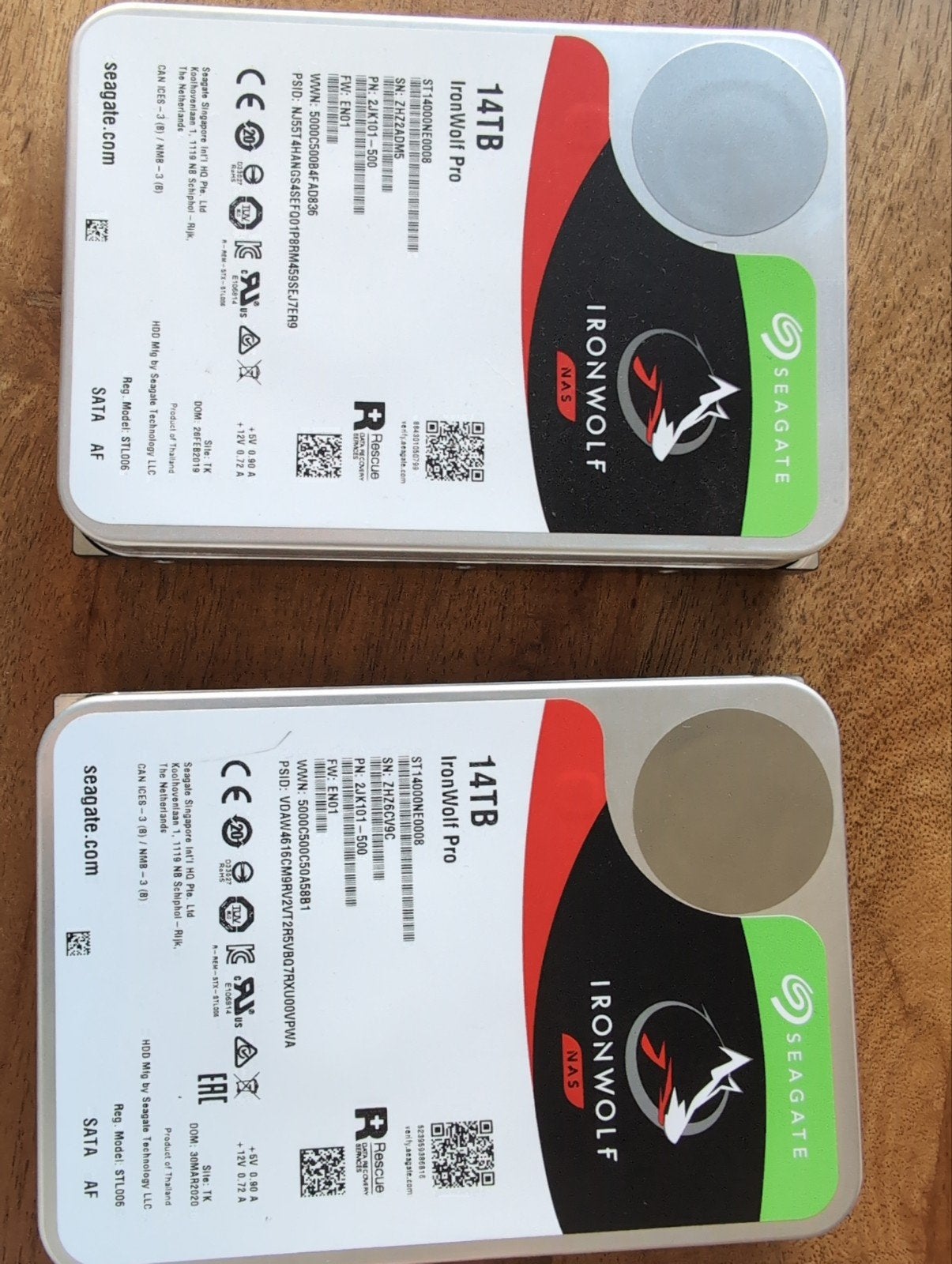 Seagate IronWolf Pro 14TB NAS HDD 3.5 inch - 2x beschikbaar, Ophalen