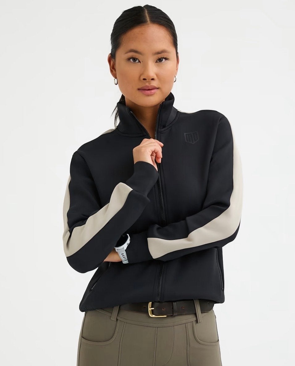 Maya Delorez trainingsjack - Zwart/Beige, Dieren en Toebehoren, L, Dressuur, Ophalen of Verzenden, Zo goed als nieuw