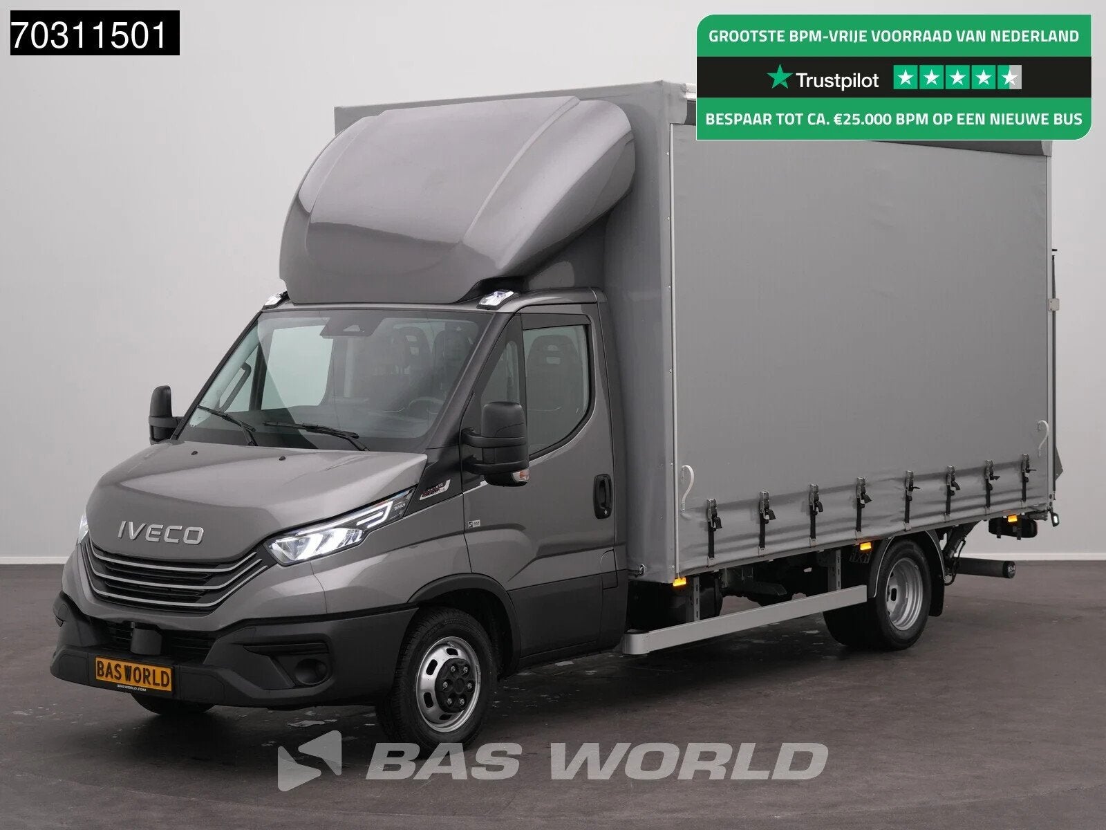 Iveco Daily 35C21 3.0L Laadklep 3,5t Trekhaak Automaat Dubbe, Automaat, Stof, Euro 6, 4 cilinders