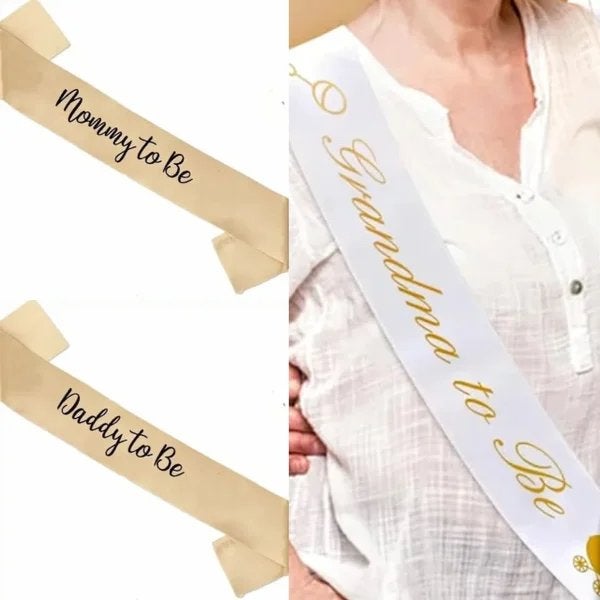 Sjerpen set Mom, Dad en grandma to Be, Versiering, Nieuw, Ophalen of Verzenden, Info@sweet-one.nl