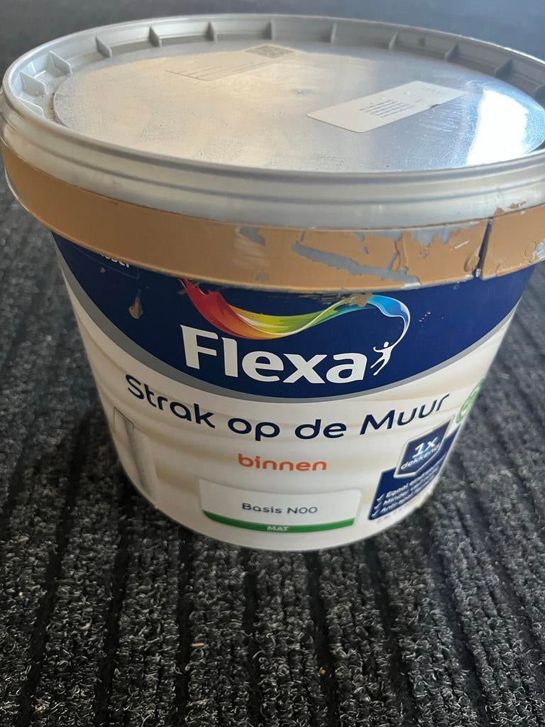 Flexa Strak op de Muur Binnen Muurverf - Basis N00, Ophalen of Verzenden, Nieuw, Overige typen