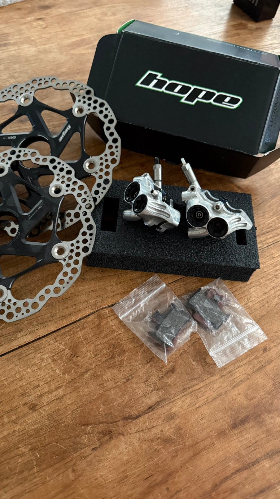 Hope Rx4+ floating rotor. Remschijven 180 mm, Fietsen en Brommers, Fietsonderdelen, Ophalen of Verzenden, Zo goed als nieuw