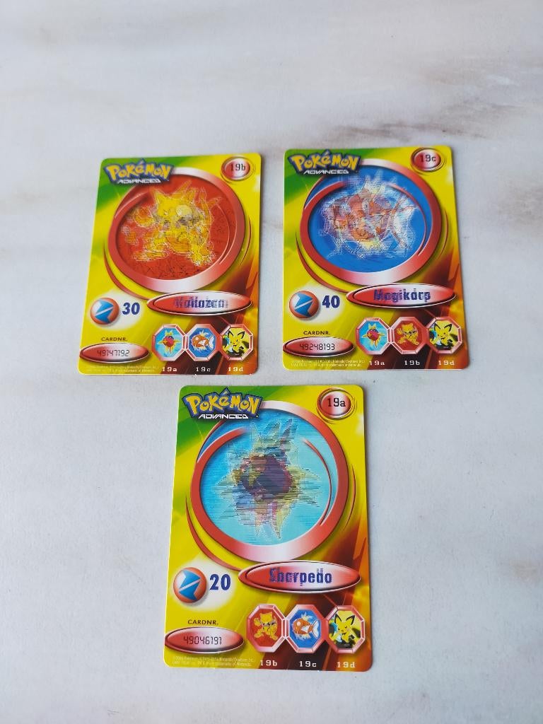Pokemon en Advanced kaarten, Ophalen, Zo goed als nieuw, Meerdere kaarten