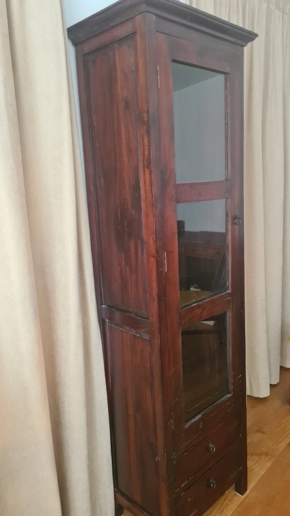 Vitrinekast, Ophalen, Gebruikt, 50 tot 100 cm, 150 tot 200 cm