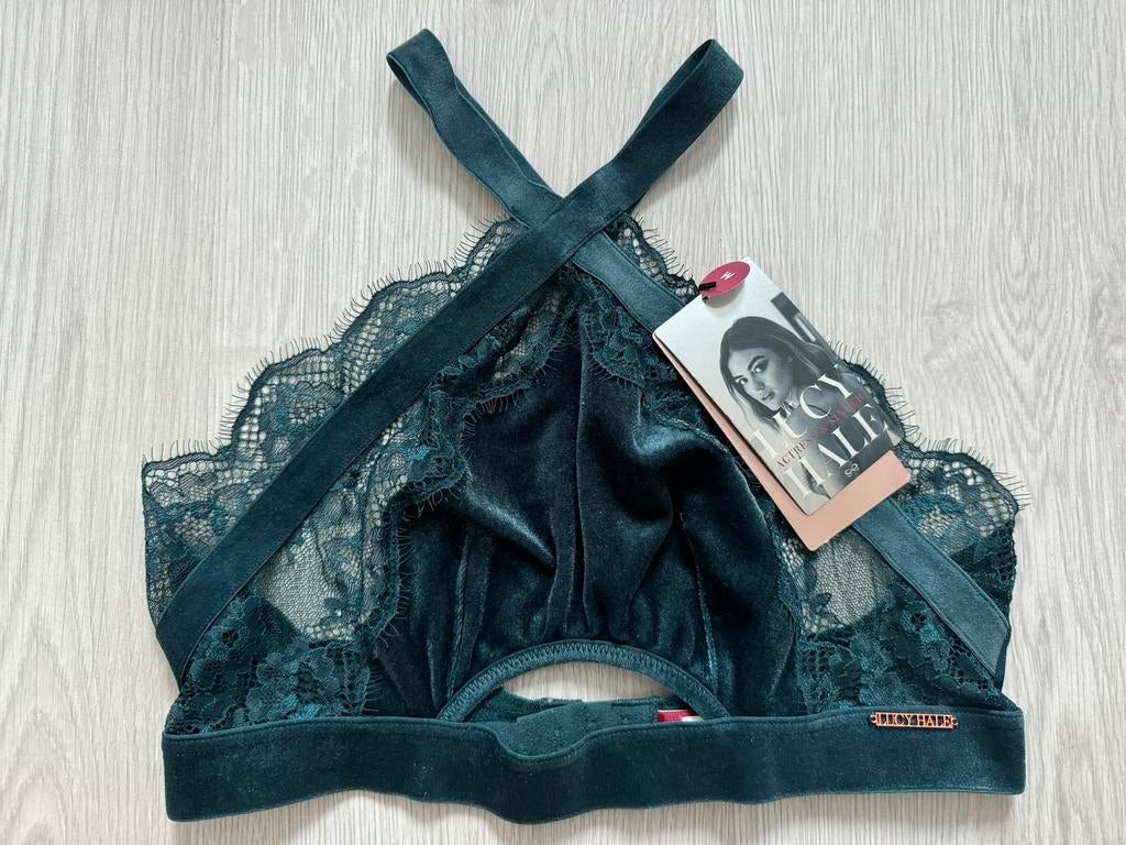 Nieuw Hunkemöller Lucy Hale Janelle bralette M, Kleding | Dames, Verzenden, Blauw, BH