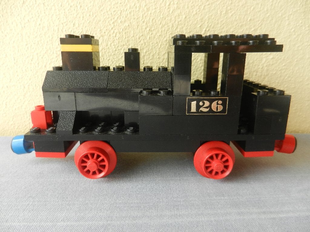 Lego 126 trein, locomotief (uit 1970), Ophalen of Verzenden, Gebruikt