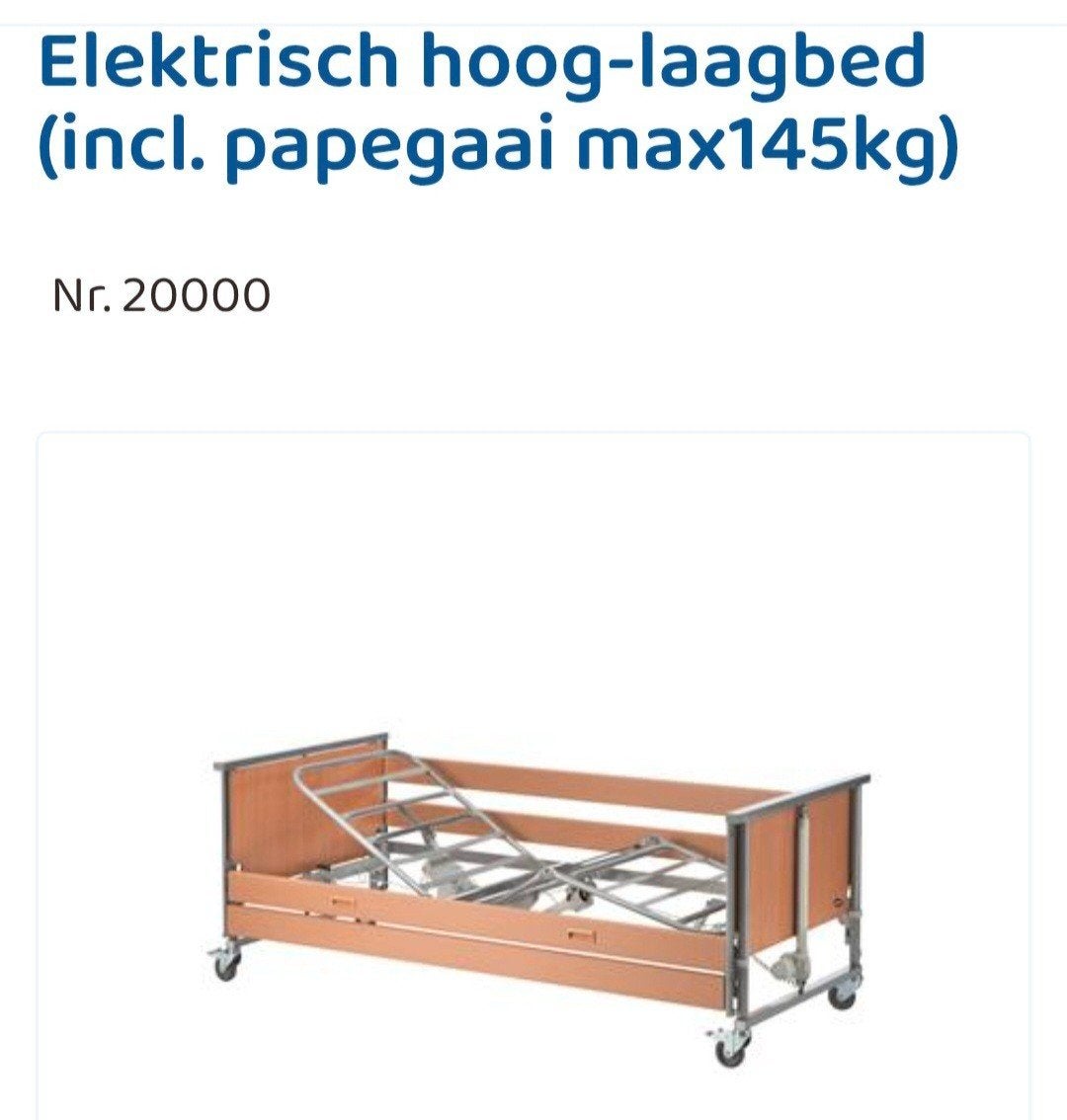 hoog laag bed seniorenbed  electrisch, Ophalen
