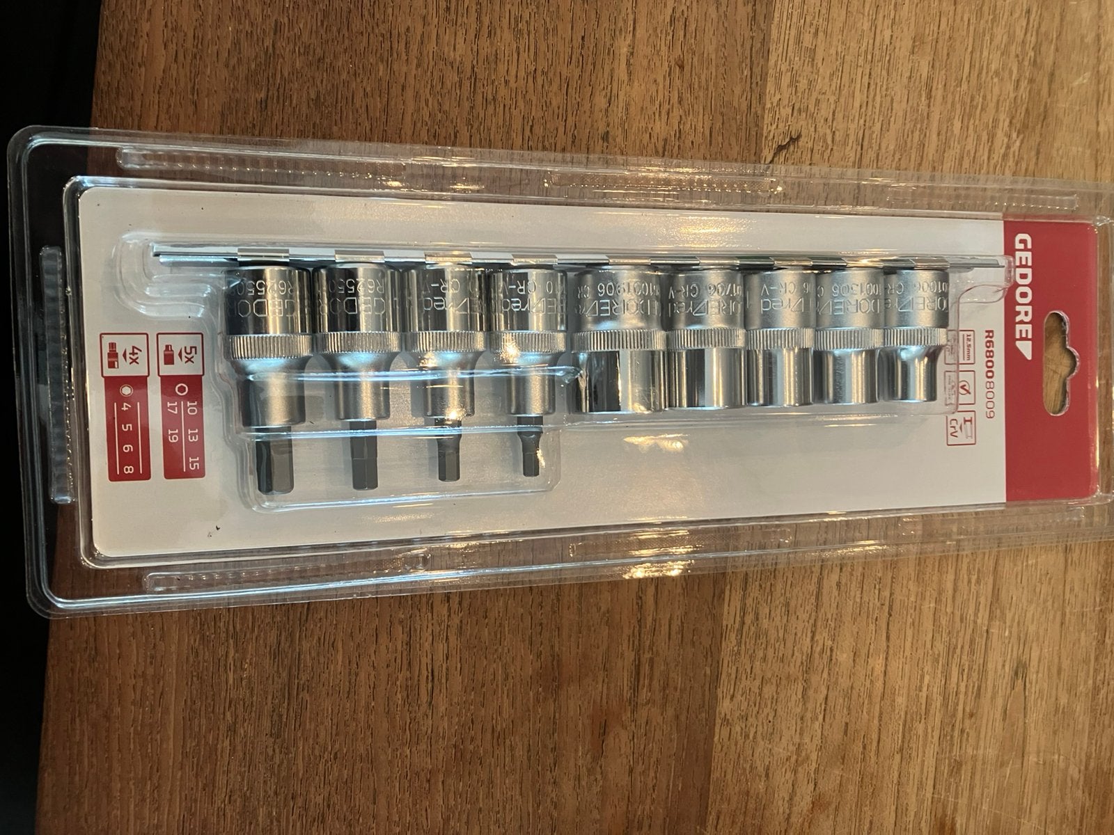 Gedore Doppenset inbusset per doos van 12 stuks, Ophalen of Verzenden, Nieuw