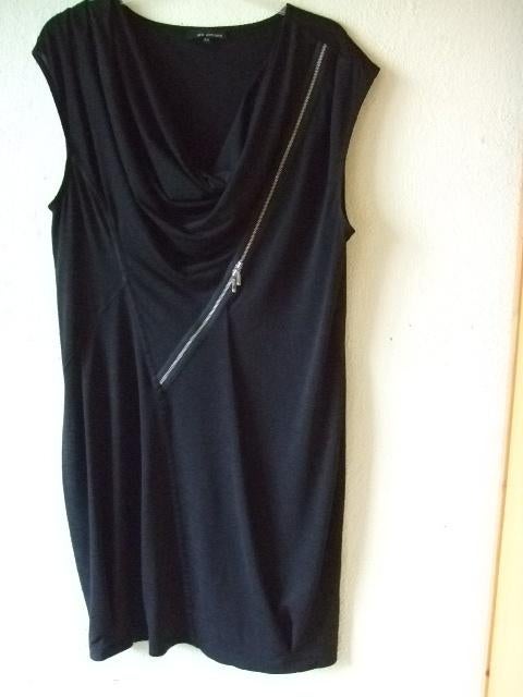 zgan zwarte dunne jurk van Les Amies mt 44 € 12,00, Kleding | Dames, Zwart, Maat 42/44 (L), Ophalen of Verzenden, Zo goed als nieuw
