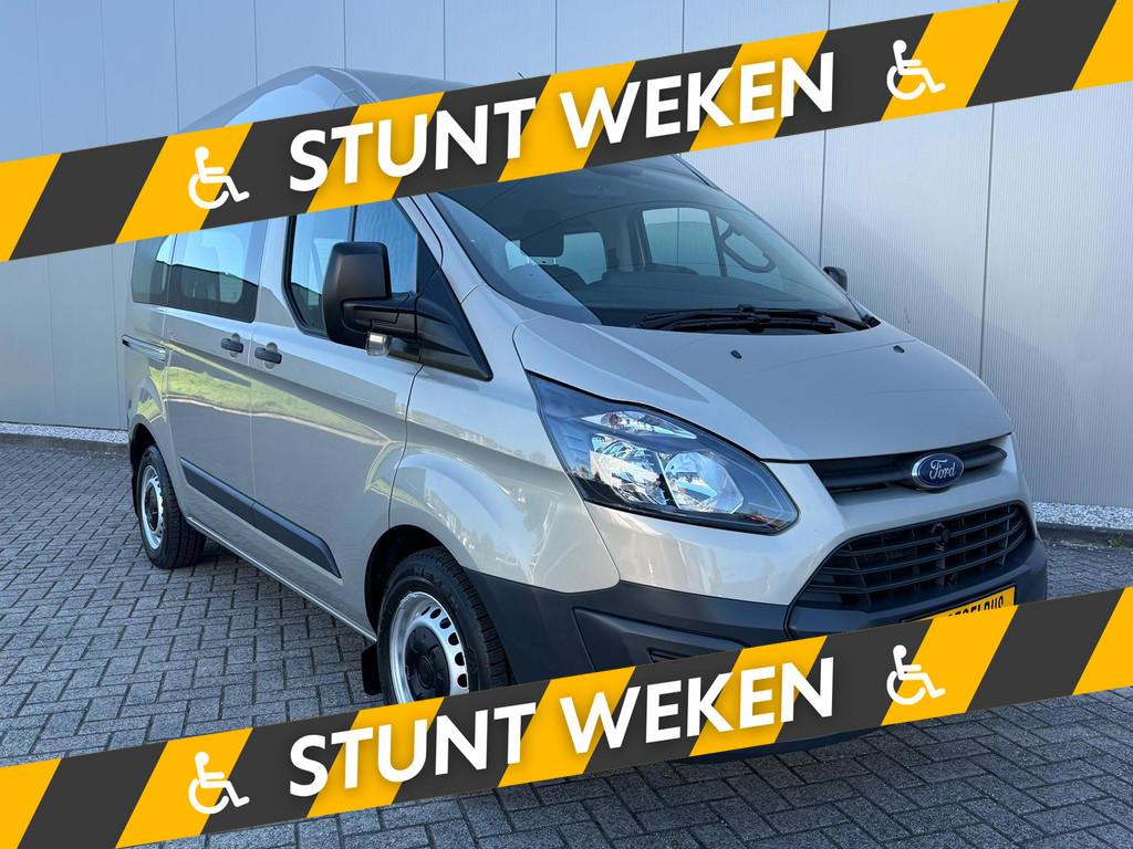 Ford Transit Custom Rolstoelbus Automaat (2018), Auto's, 12 maanden, Stof, Zwart, 4 cilinders