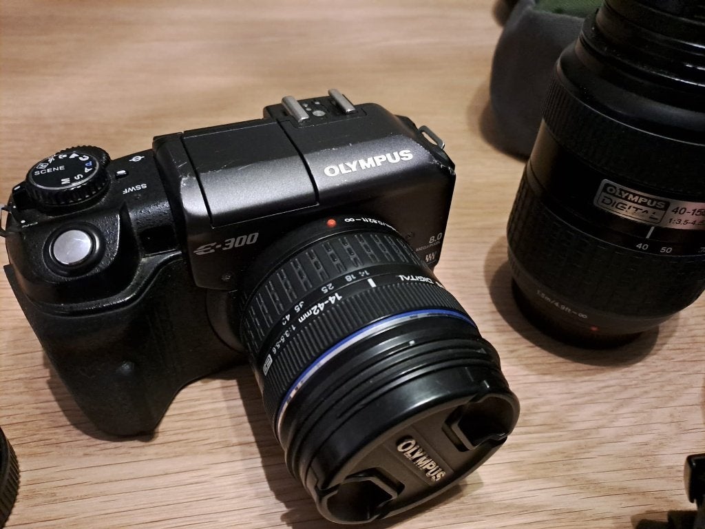 fotocamera Olympus E300, Screenprotector, Gebruikt, Spiegelreflex, Ophalen of Verzenden