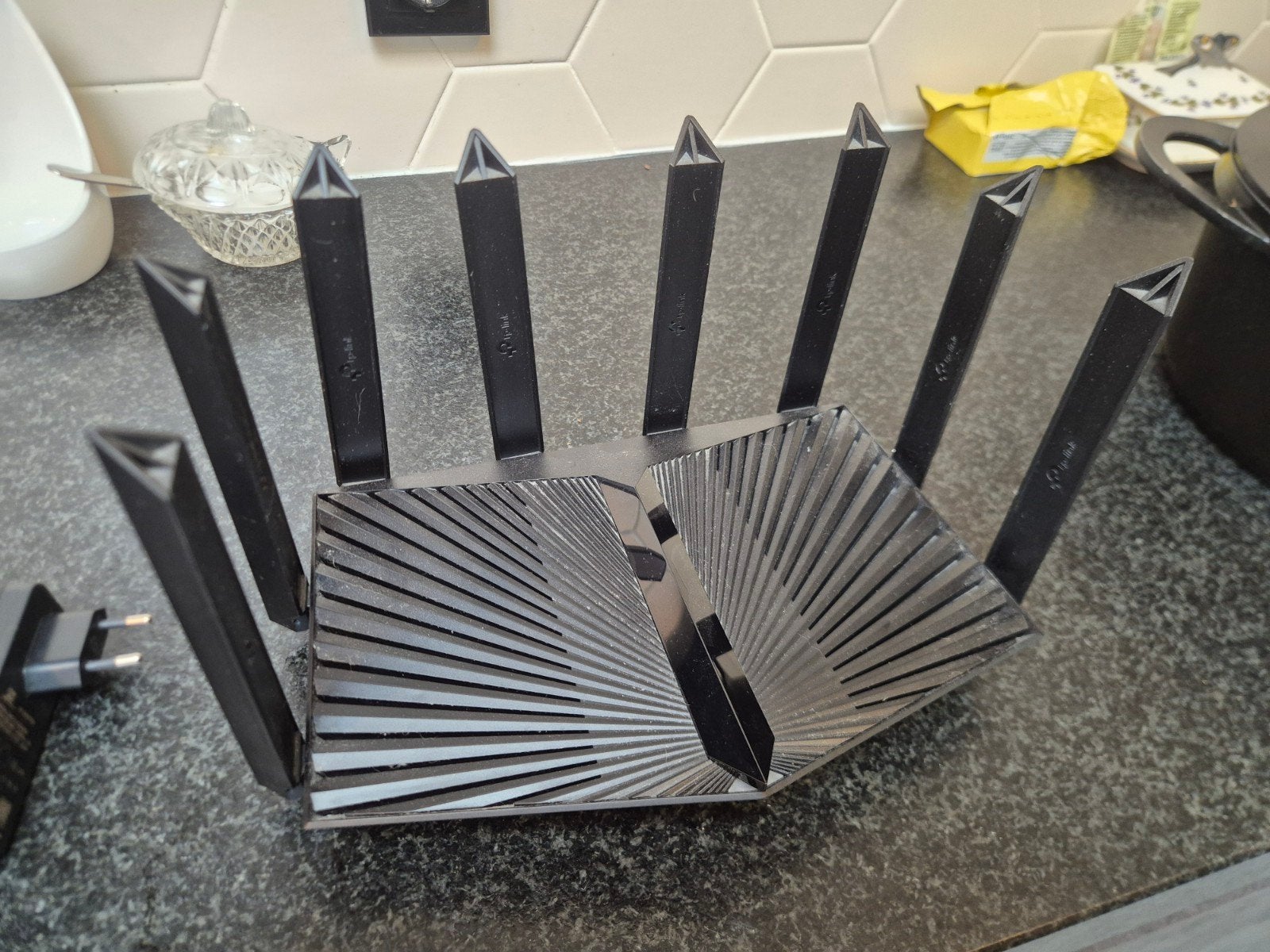 TP-Link Archer AX90 AX6600 Tri-Band Wi-Fi 6 Router, Ophalen of Verzenden, Zo goed als nieuw, Router, TP-Link