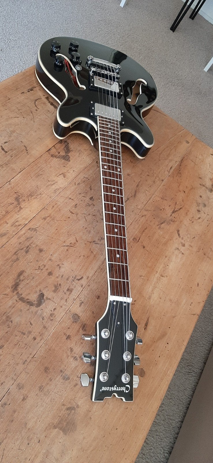 Cherrystone Semi-Accoustic Jazz/Blues Electrische Gitaar., Ophalen, Hollow body, Overige merken