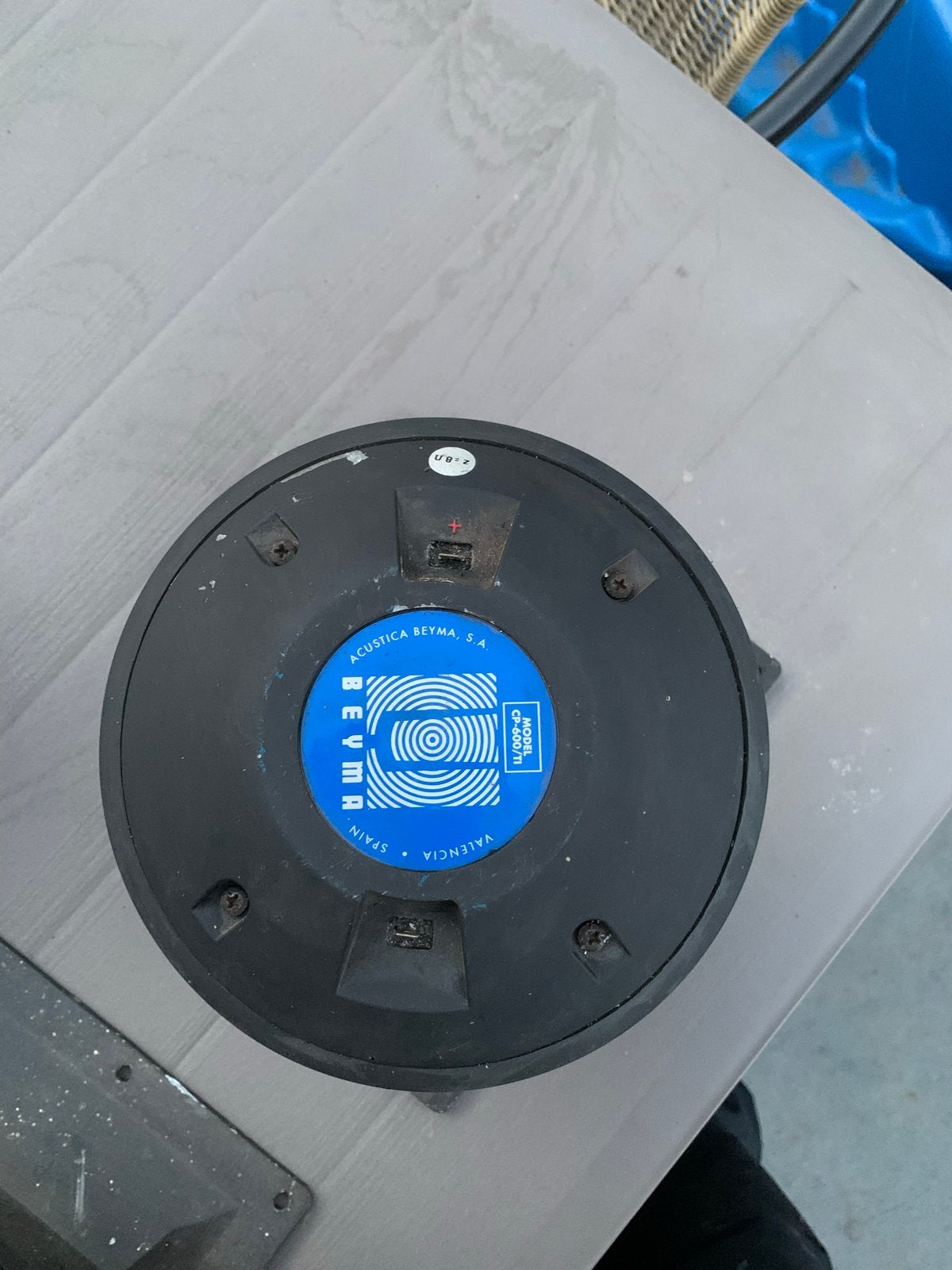 Beyma CP-600/TI compressiedriver met hoorn, Gebruikt, Overige typen, 60 tot 120 watt, Ophalen