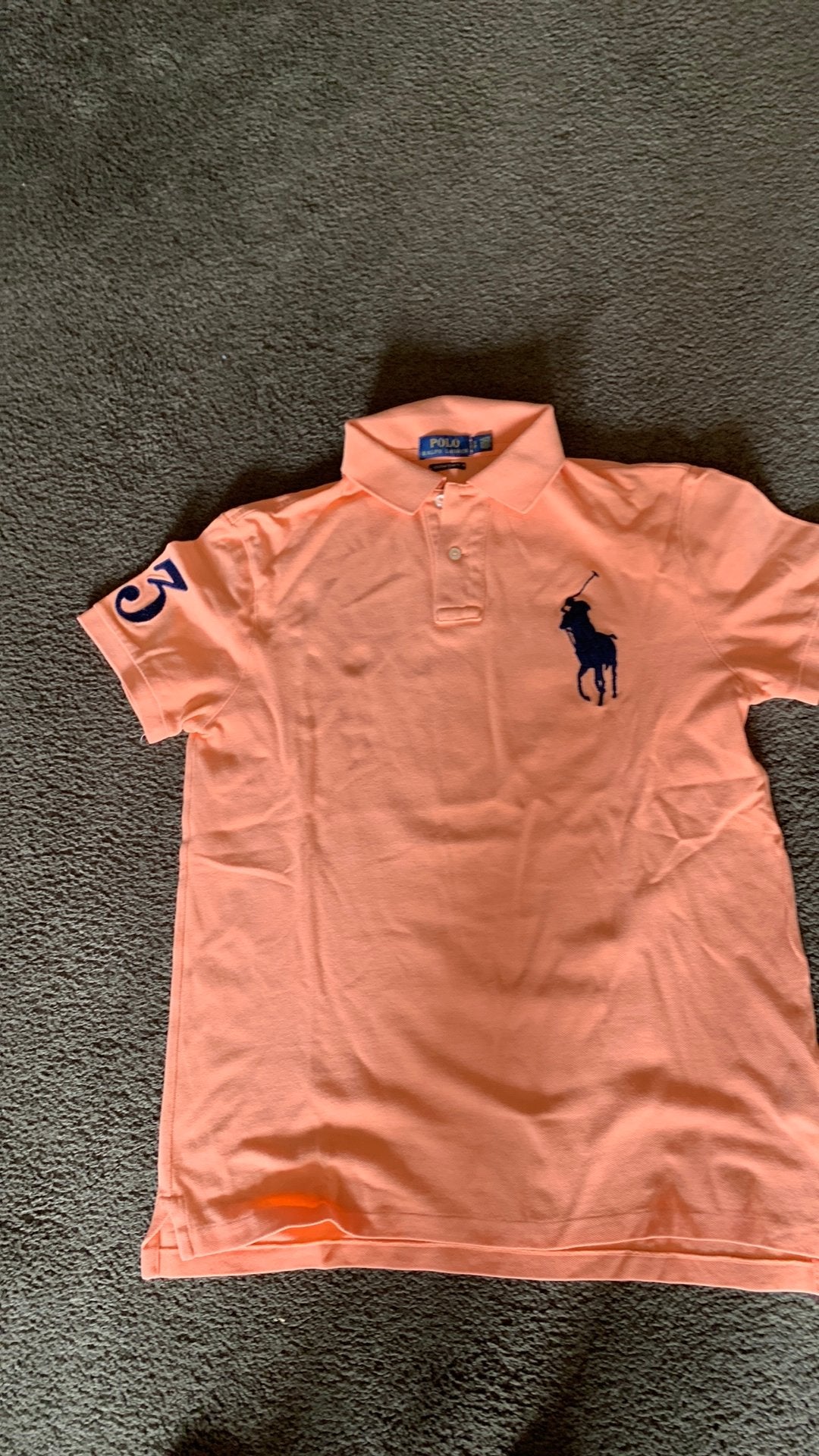 Heren polo oranje, Ophalen, Zo goed als nieuw, Oranje