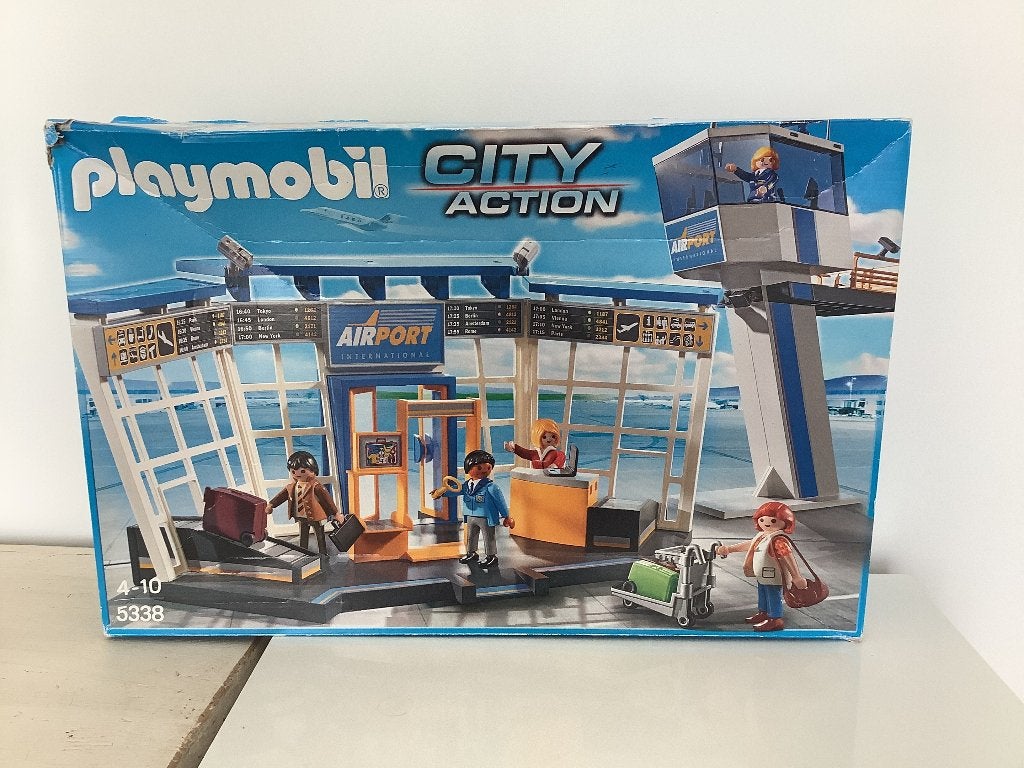 Playmobil 5338 Luchthaven met verkeerstoren leuke set, Ophalen of Verzenden, Zo goed als nieuw, Los playmobil