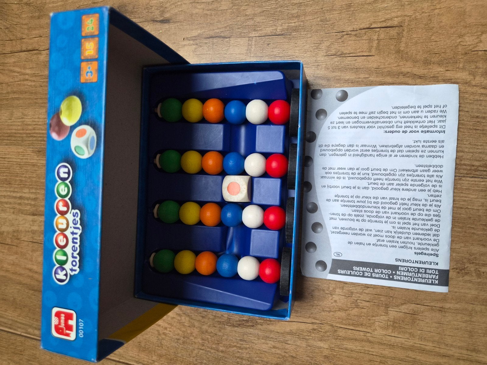 Jumbo Kleuren torentjes dobbelspel, Ophalen of Verzenden, Gebruikt, Overige typen