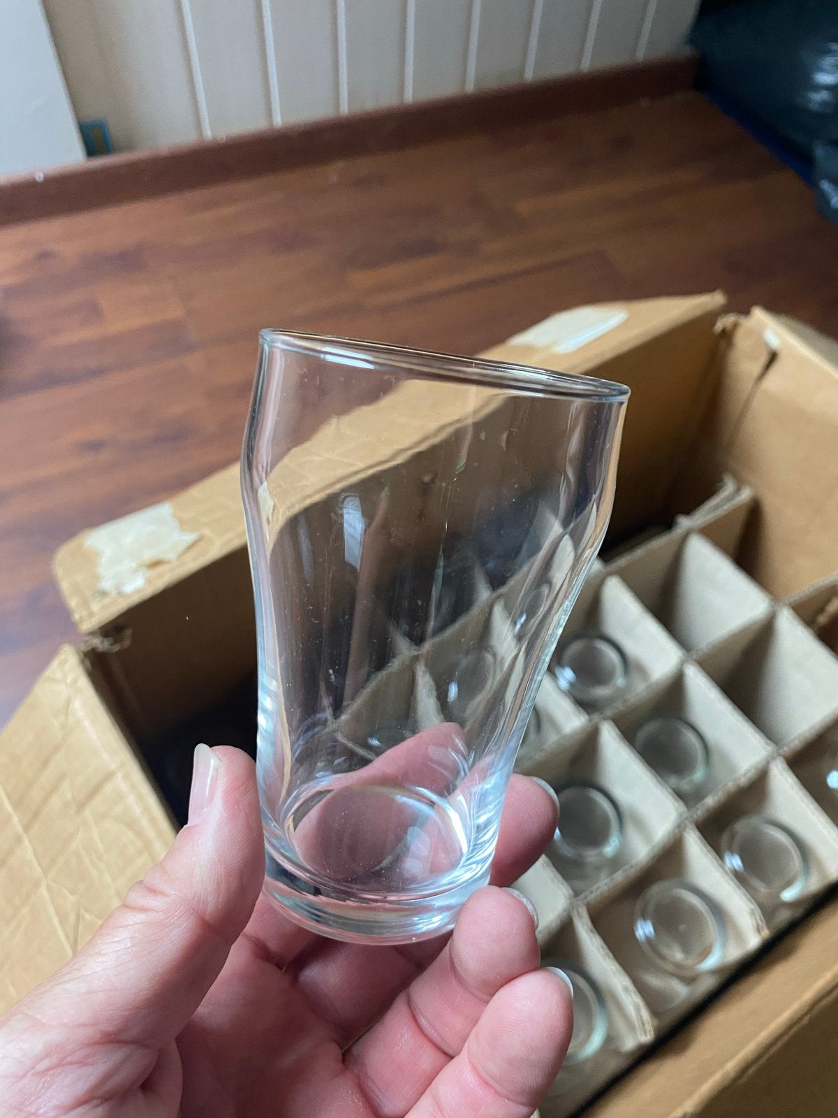 49 stuks Durand stapelbare glazen, 22 cl inhoud, Ophalen, Overige merken, Glas, Overige typen