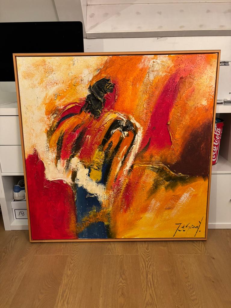 Orgineel schilderij van Jochem de Graaf, Antiek en Kunst, Kunst | Schilderijen | Abstract, Ophalen