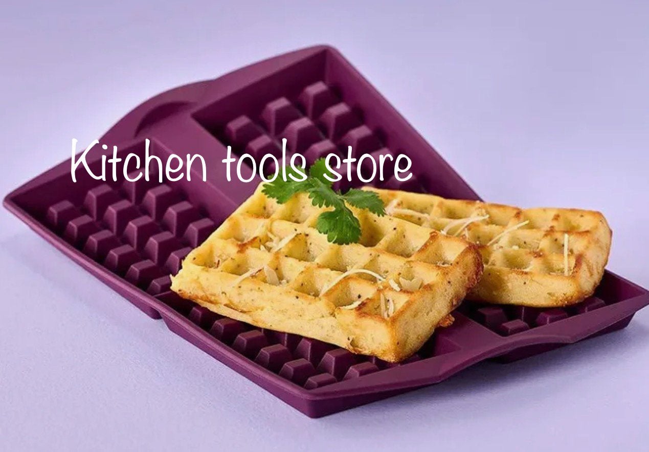 Tupperware mfv siliconen multiflex wafelvorm oven bakvorm, Paars, Overige typen, Nieuw, Ophalen of Verzenden
