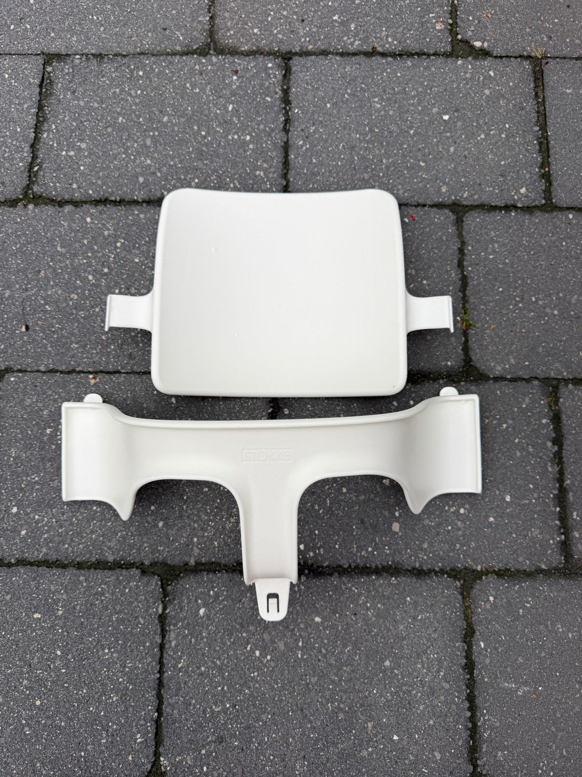 Stokke tripp trapp babyset wit triptrap verkleiner, Kinderen en Baby's, Kinderstoelen, Ophalen of Verzenden, Gebruikt, Meegroeistoel