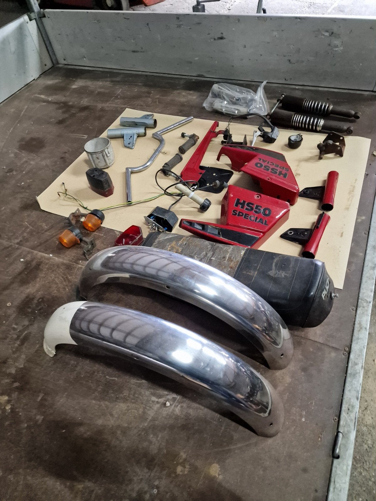 Puch Monza Restant onderdelen, nette staat! In 1 koop., Ophalen of Verzenden, Zo goed als nieuw, Zadel, Overige merken