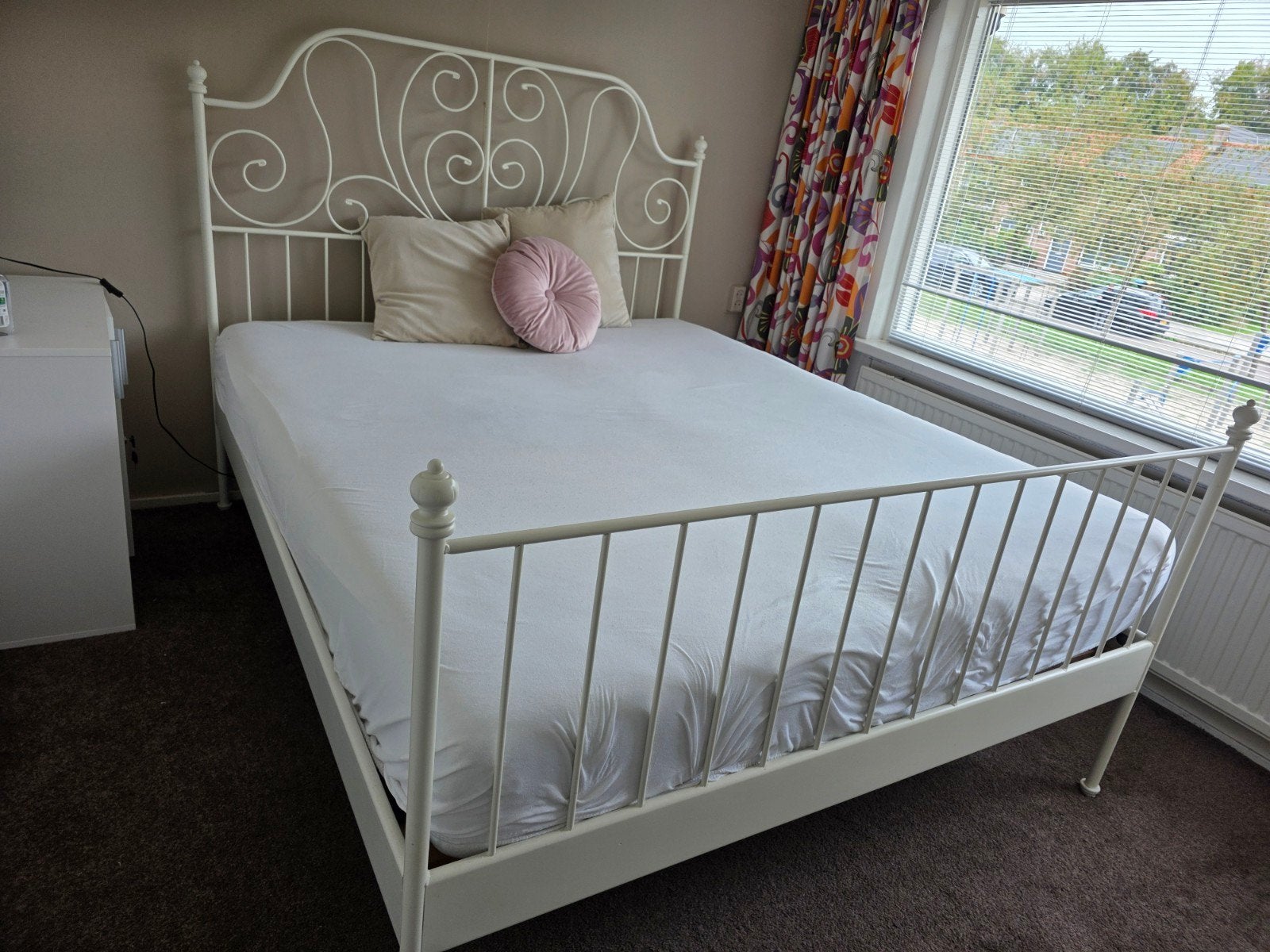 Tweepersoonsbed 160x200, Ophalen, Zo goed als nieuw, 180 cm of meer, 100 cm of meer