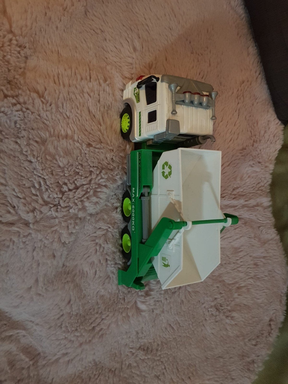 Speelgoed vrachtauto - City Sanitation vuilniswagen, Ophalen of Verzenden, Gebruikt