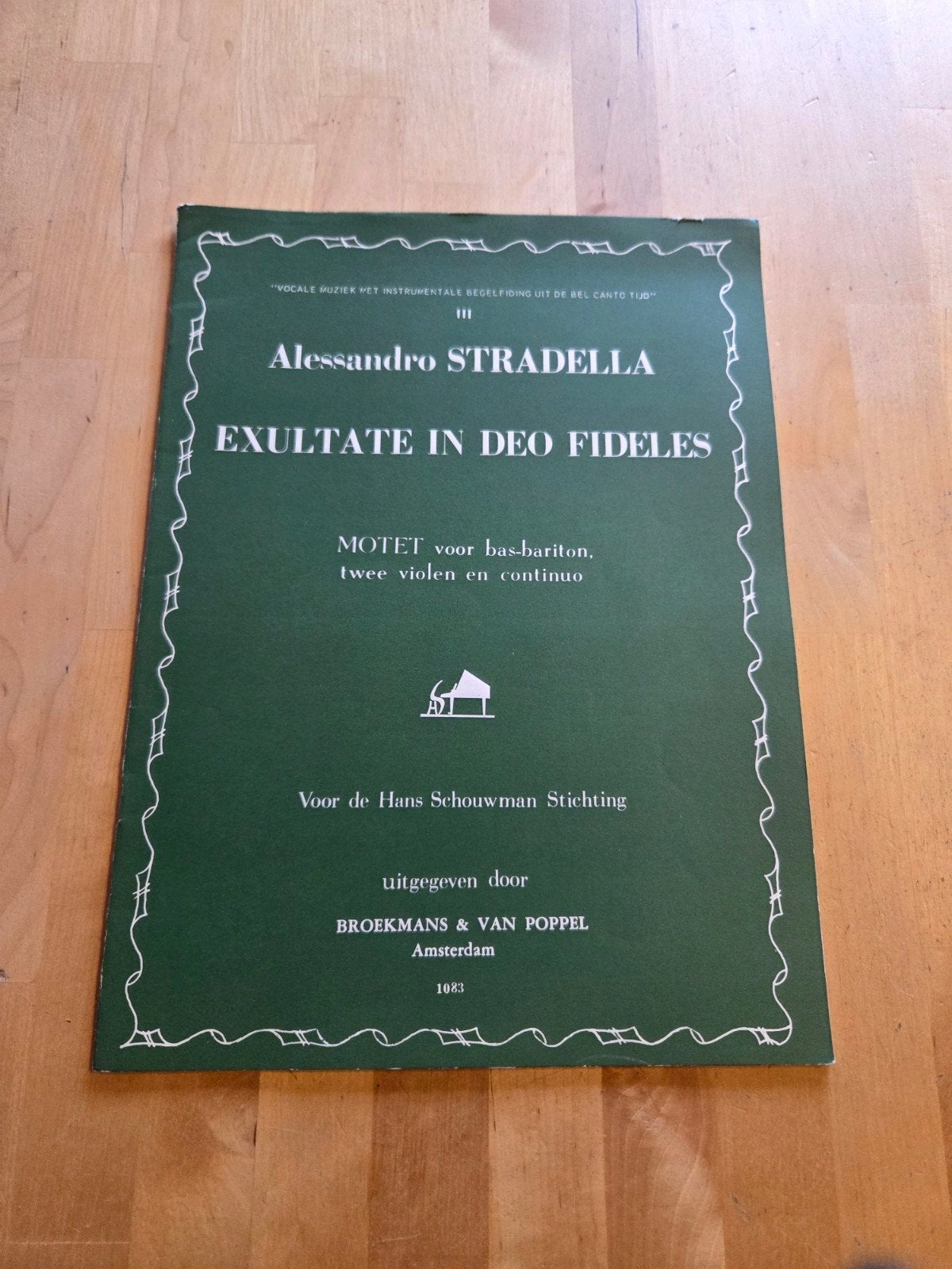 Alessandro Stradella - Exultate in Deo Fideles (bladmuziek), Muziek en Instrumenten, Gebruikt, Viool of Altviool, Verzenden, Klassiek