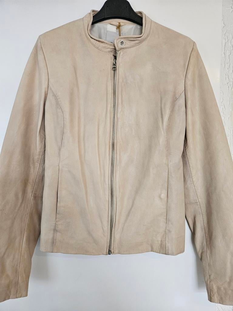 Goosecraft Leren Jasje Maat M - Nieuw, Maat 38/40 (M), Goosecraft, Beige, Nieuw