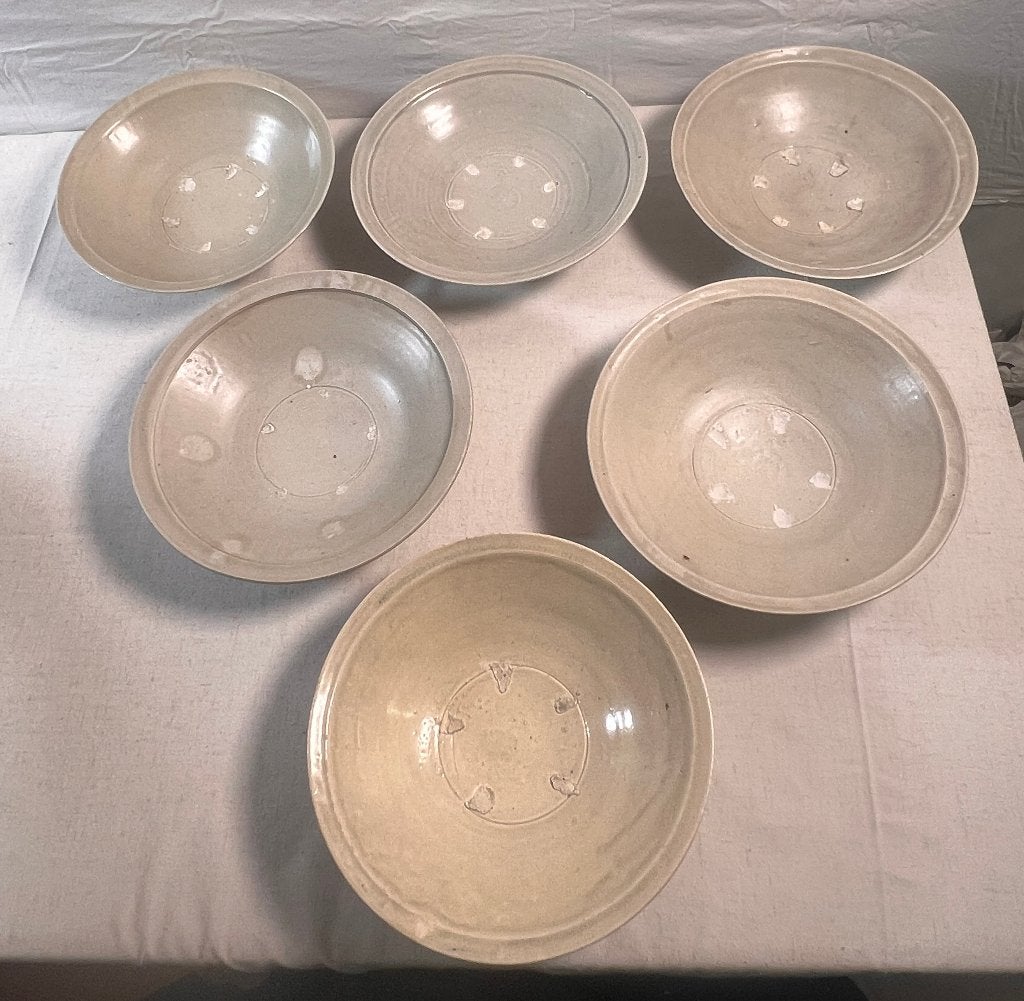 Chinees Song Celadon schalen (6 stuks), Ophalen