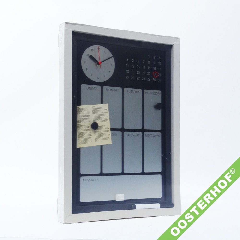 Weekplanner Memobord Klok | 30 x 45 | NIEUW, Ophalen, Gebruikt, Magneetbord