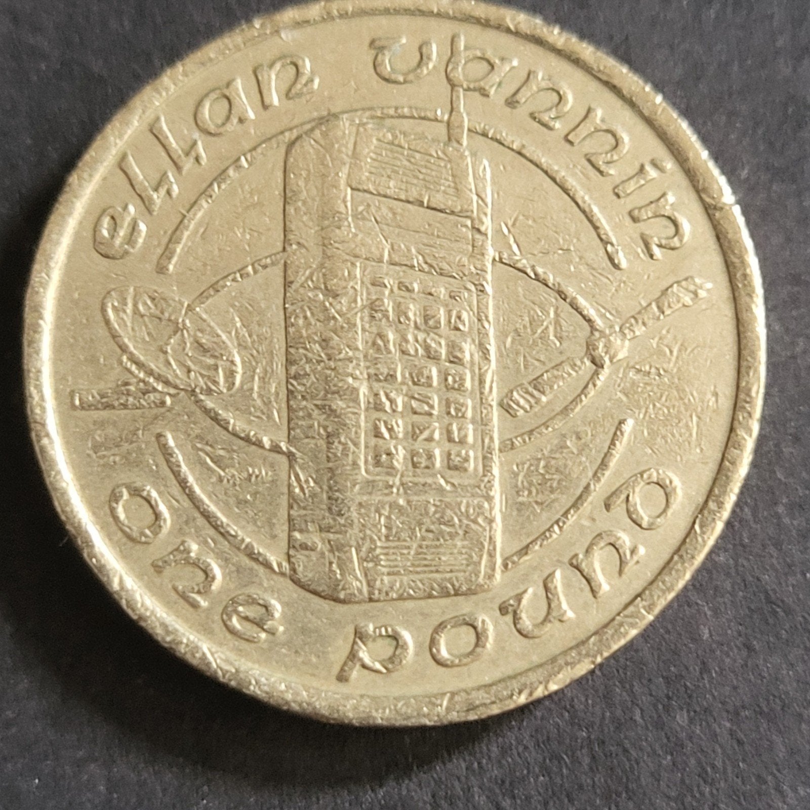 Isle of Man 1 Pound 1989 - Mobiele Telefoon, Verzenden, Overige landen, Losse munt