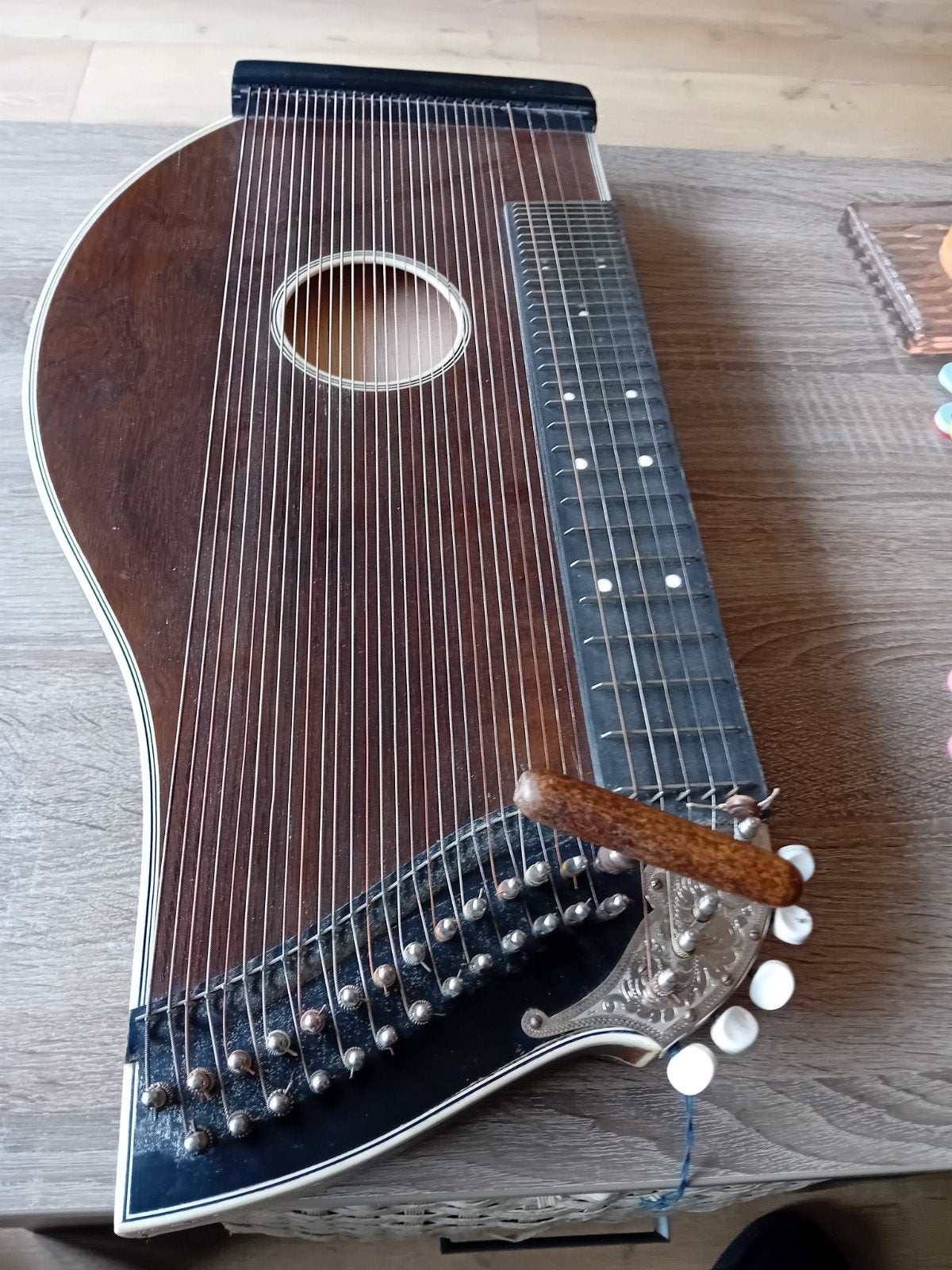 antiek zither uniek muziekinstrument, Ophalen of Verzenden