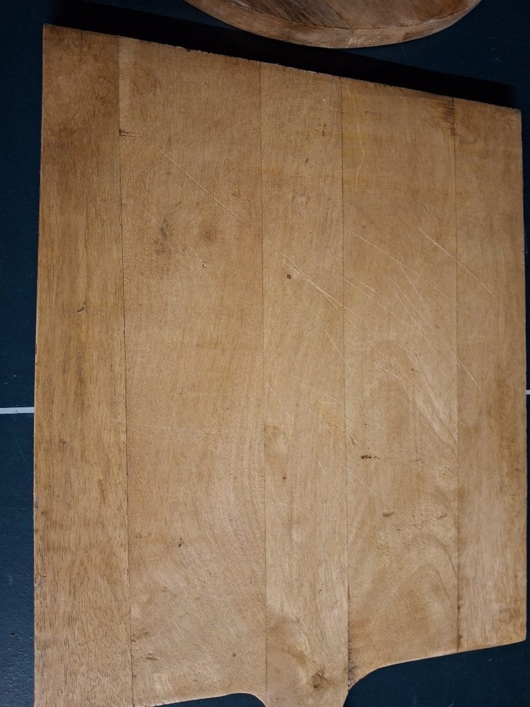 degelijke houten plank brood pizzaplank, Beige, Gebruikt, Hout, Snij-/serveerplank