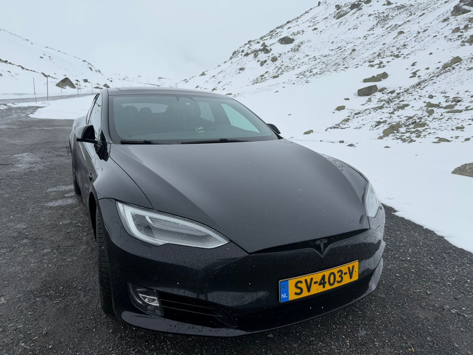 Tesla Model S 2018 black edition 75d, Zwart, Origineel Nederlands, Elektrisch, Vierwielaandrijving
