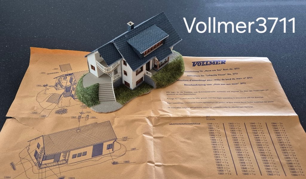 Volmer H0 villa 3711, Overige merken, Gebruikt, Gelijkstroom of Wisselstroom, Brug, Tunnel of Gebouw