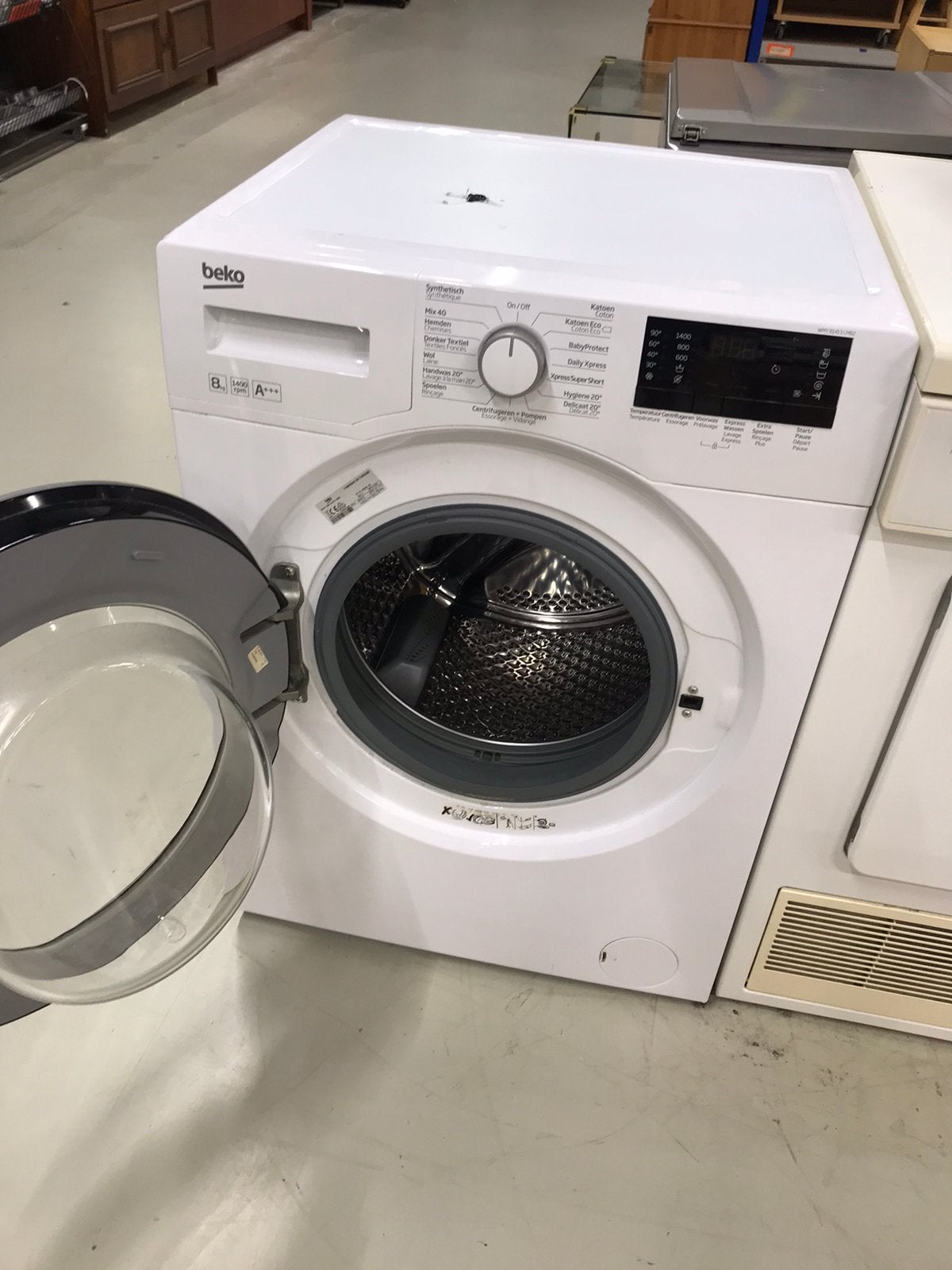 A+++ BEKO WMY81483LMB2 1400RPM 8KG, Witgoed en Apparatuur, Minder dan 85 cm, U, Ophalen of Verzenden, Zo goed als nieuw