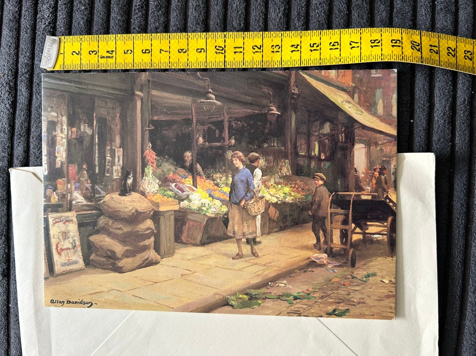 Oude kunst wenskaart Allan Douglas Davidson, Ophalen of Verzenden, Zo goed als nieuw