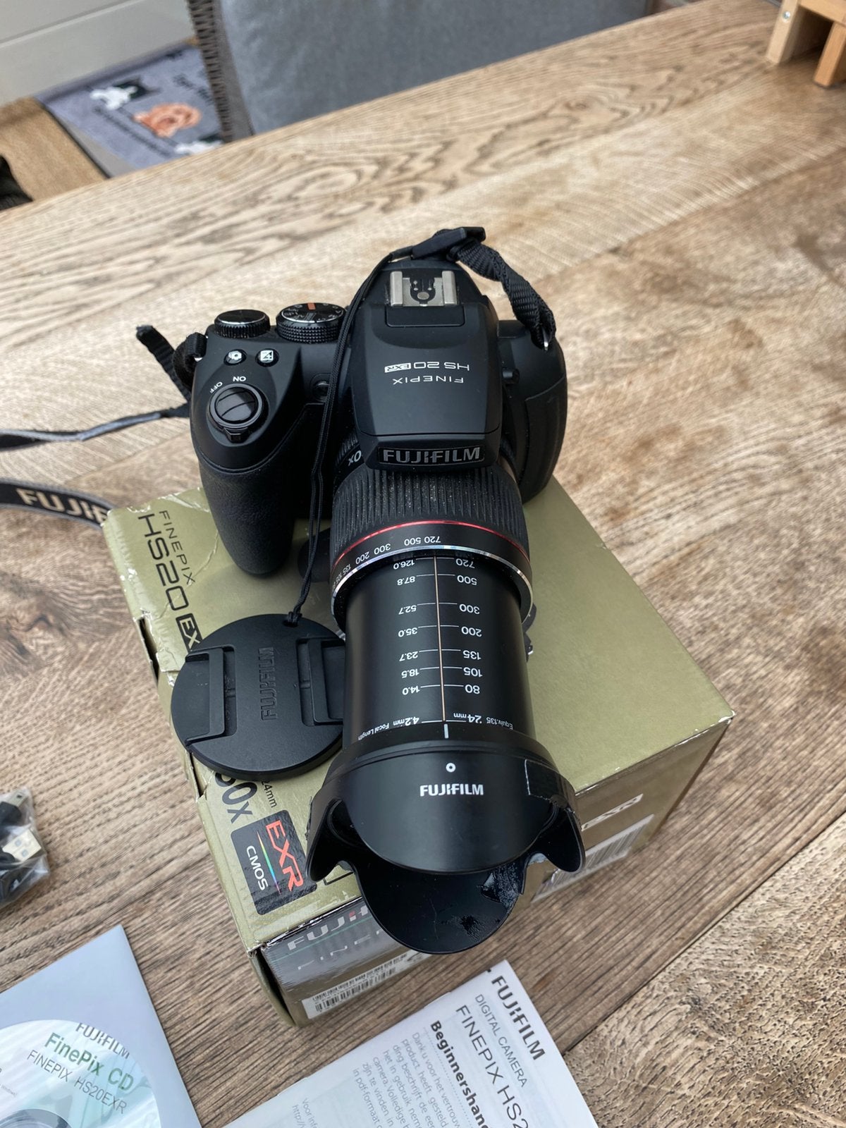 Fujifilm FinePix HS20EXR Digitale Camera met Tas, Gebruikt, Compact, Ophalen of Verzenden, 16 Megapixel