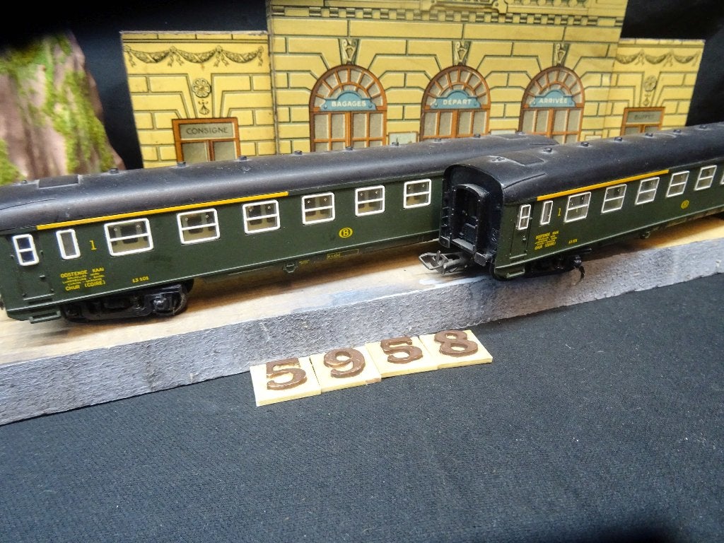 5958=Jouef Belgische rijtuigen.149, Hobby en Vrije tijd, Gebruikt, Gelijkstroom, Jouef, Wagon