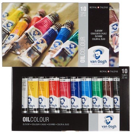 Van Gogh Olieverf basisset met 10 kleuren in tubes van 20 ml, Nieuw, Ophalen of Verzenden, Www.loods56.nl, X