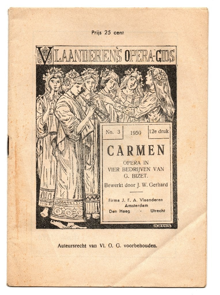 Carmen (Vlaanderen's Opera-gids), Ophalen of Verzenden, Gelezen, Overige onderwerpen