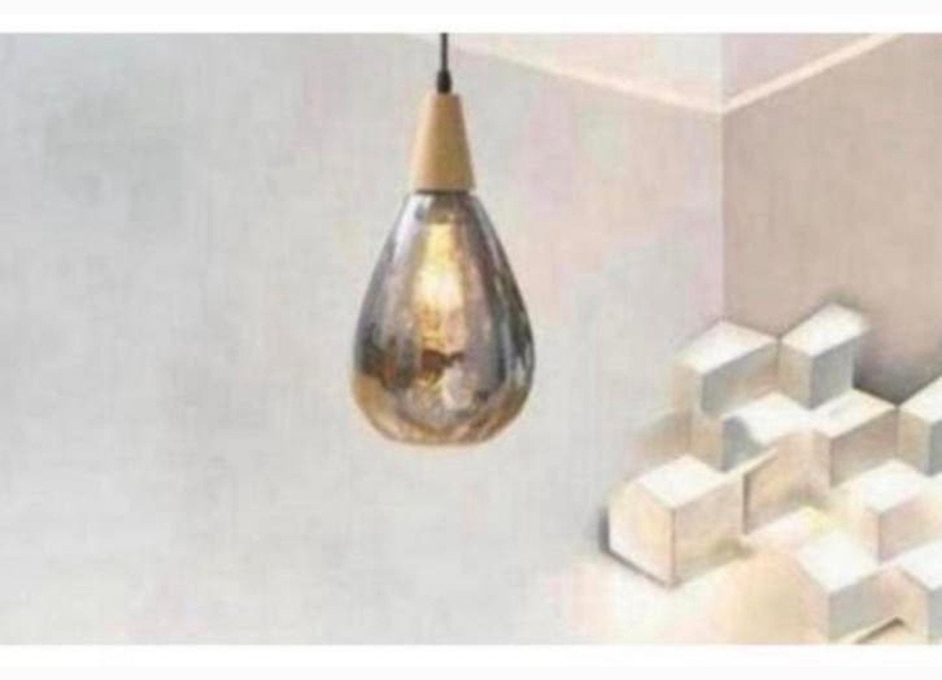 Hanglamp druppel chroom chrome e27 waterdruppel NIEUW + hout, Huis en Inrichting, Lampen | Hanglampen, Druppel, Nieuw, Ophalen of Verzenden