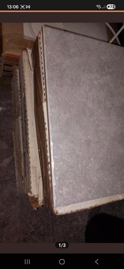 Vloertegels 33 x 33 cm- ruim 3m2, grijs, Doe-het-zelf en Verbouw, Tegels, 40 tot 60 cm, 40 tot 60 cm, Keramiek, Nieuw