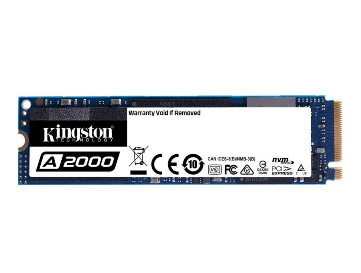 Kingston A2000 NVMe PCIe SSD 500GB, Computers en Software, Harde schijven, Intern, 500gb, Server, SSD