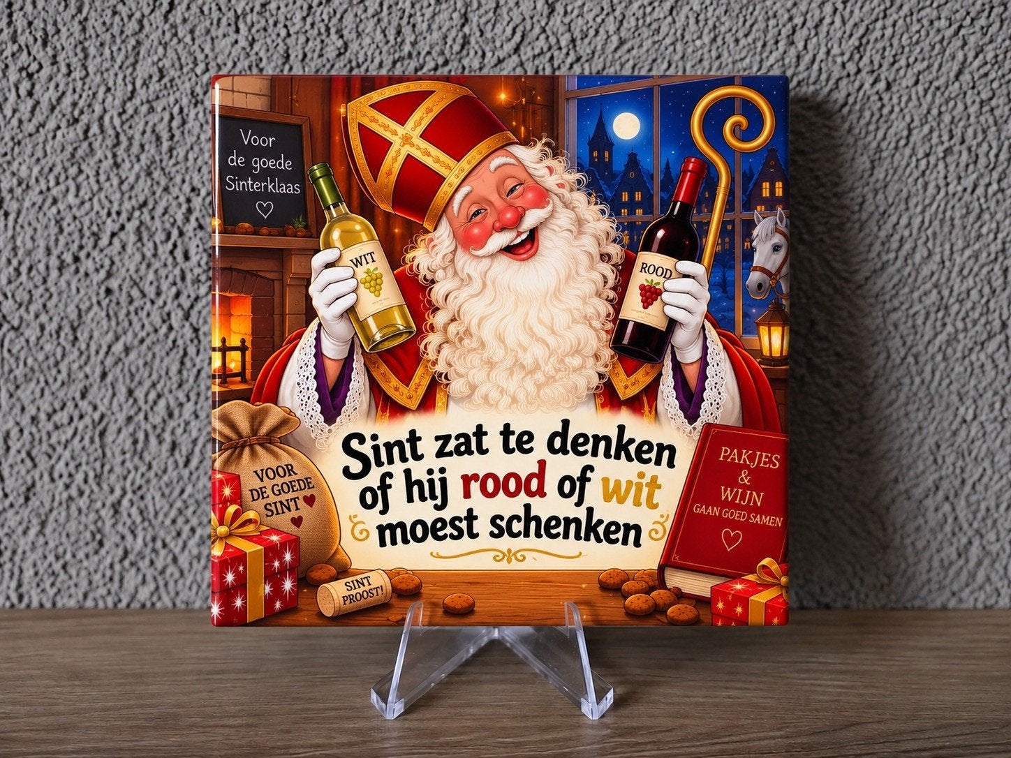 Sinterklaas tegel, Ophalen of Verzenden, Nieuw