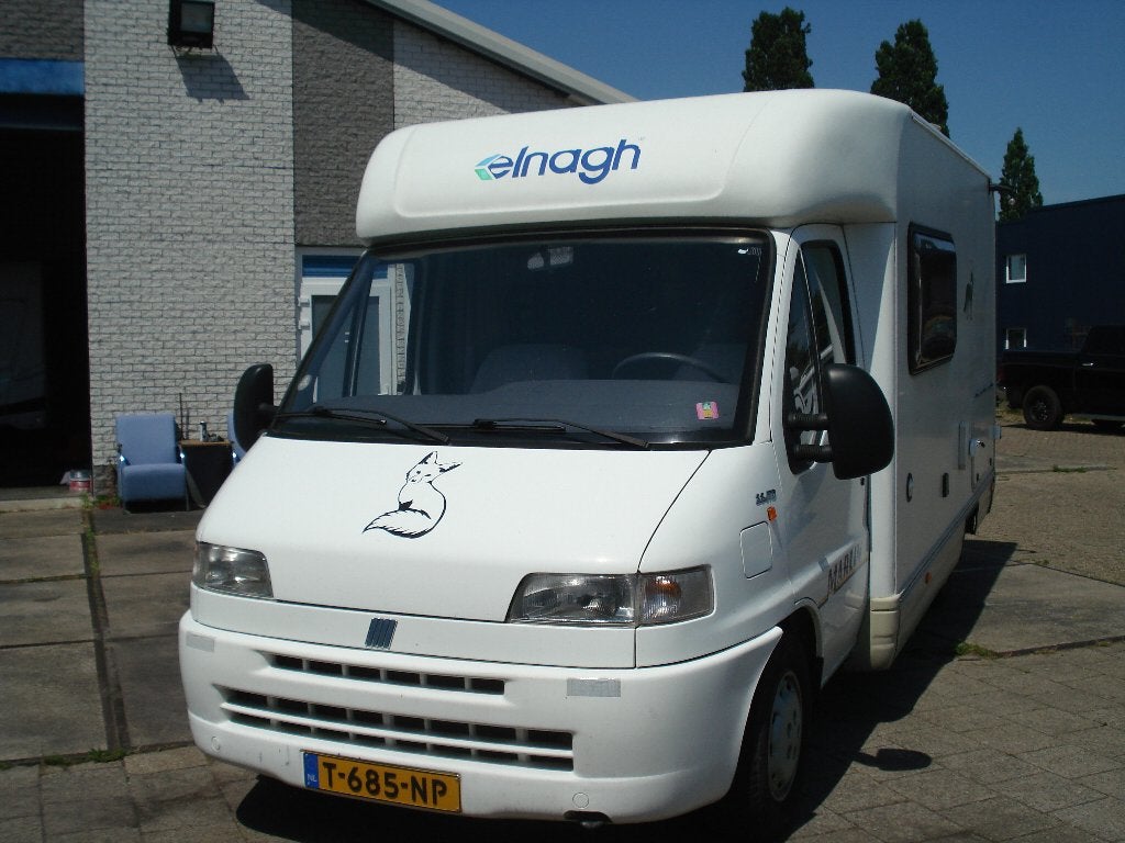 MOOIE EN LEUKE-- ELNAGH -MILLER CAMPER VAN B.J 2001.., Overige merken, Ringverwarming, Fiat, Reservewiel
