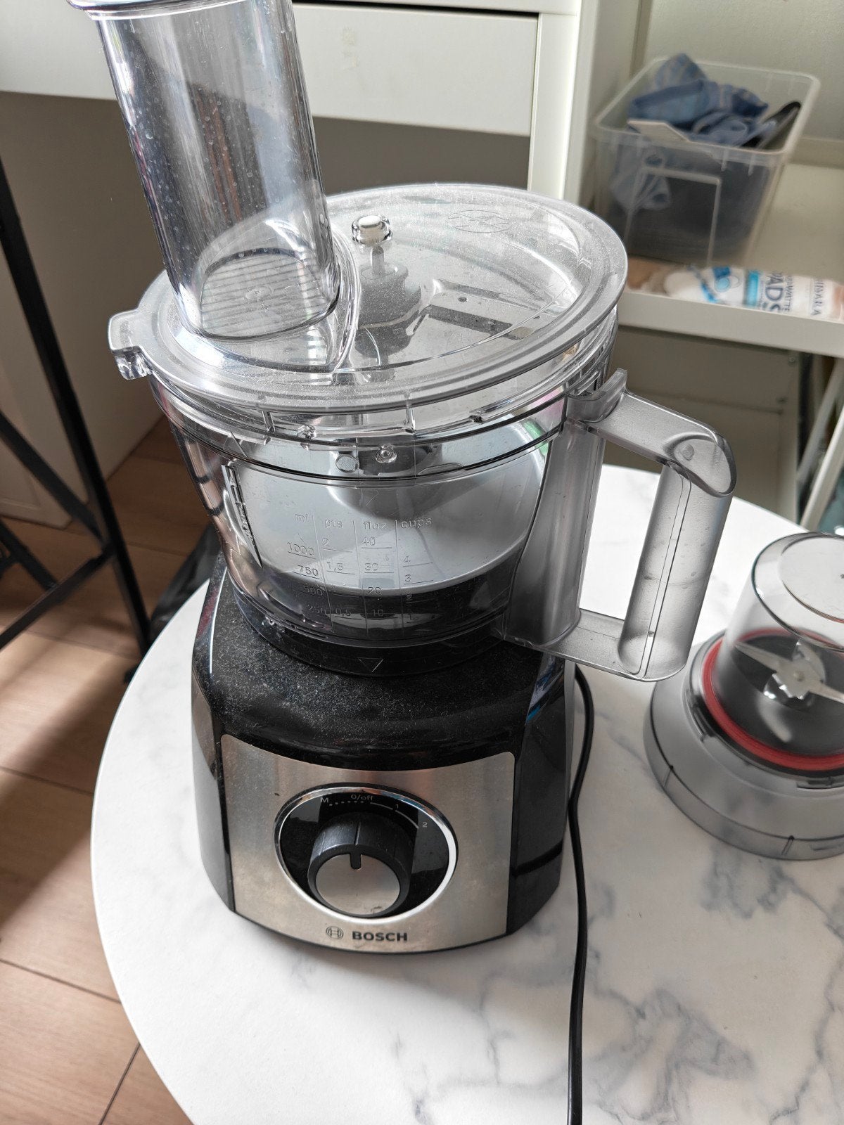 Bosch Snij- en Centrifugeapparaat (Keukenmachine), Ophalen, Gebruikt, 1 tot 2 liter, 2 snelheden