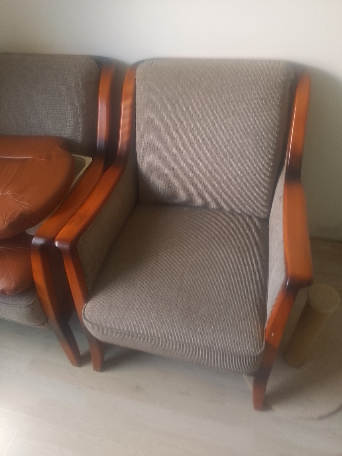 Twee luie stoelen moeten weg, Huis en Inrichting, Fauteuils, Ophalen, Gebruikt, Stof